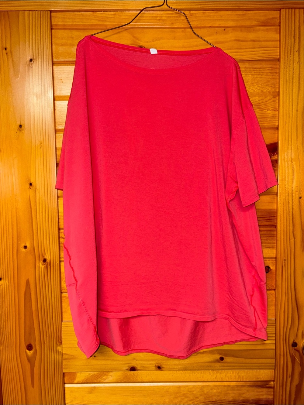 lululemon athletica Irma Tunic Short Sleevein Bright Pink